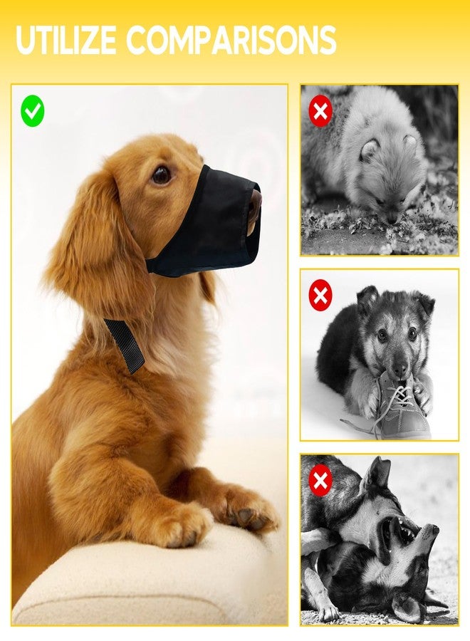 Gaahkai 3PCS Small Dog Muzzles to Prevent Biting, Soft Anti Bark Muzzle for Dogs Barking - Image 4